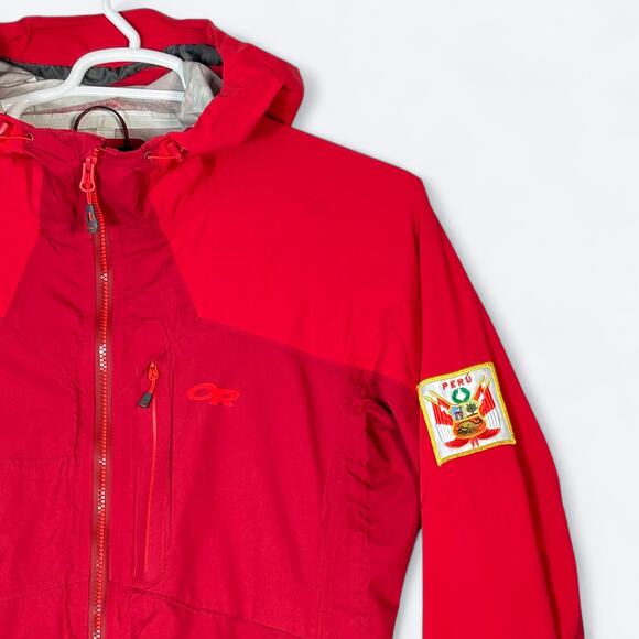 Outdoor Research Bolin Jacket Peru Patches Mens L Lightweight Full Zip Packable - Picture 4 of 13